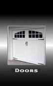 residential overhead garage doors, custom garage doors, commercial garage doors, custome steel, vinyl & wood garage doors