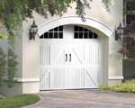 Elegant carriage garage doors add an elegant touch to your exterior garage