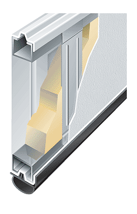 Insulated low maintenance vinyl garage doors are available in all sizes.